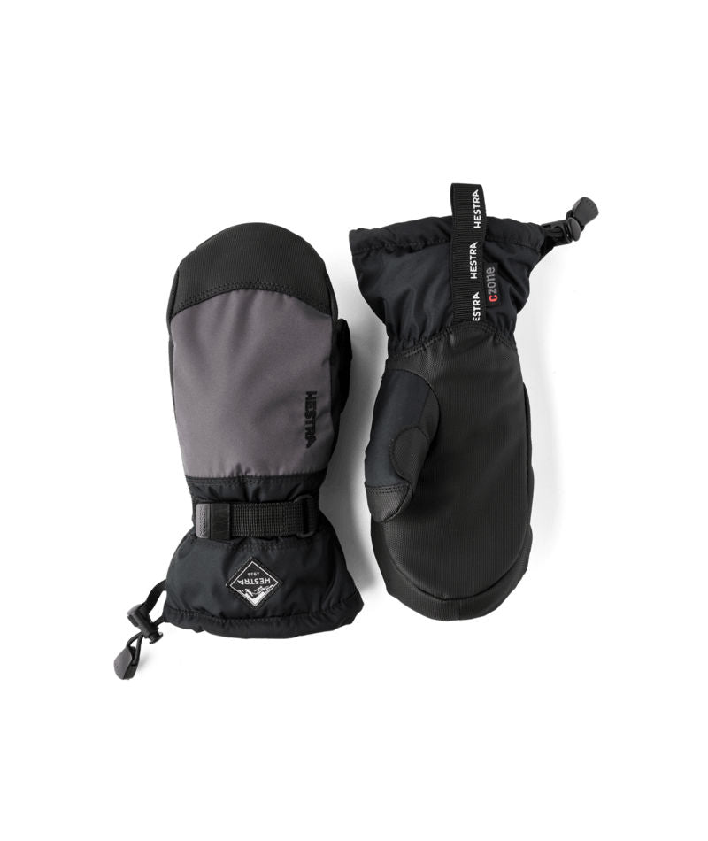 Kids' Hestra Gauntlet CZone Jr. Mitt - Graphite/Black - Hestra Mitts