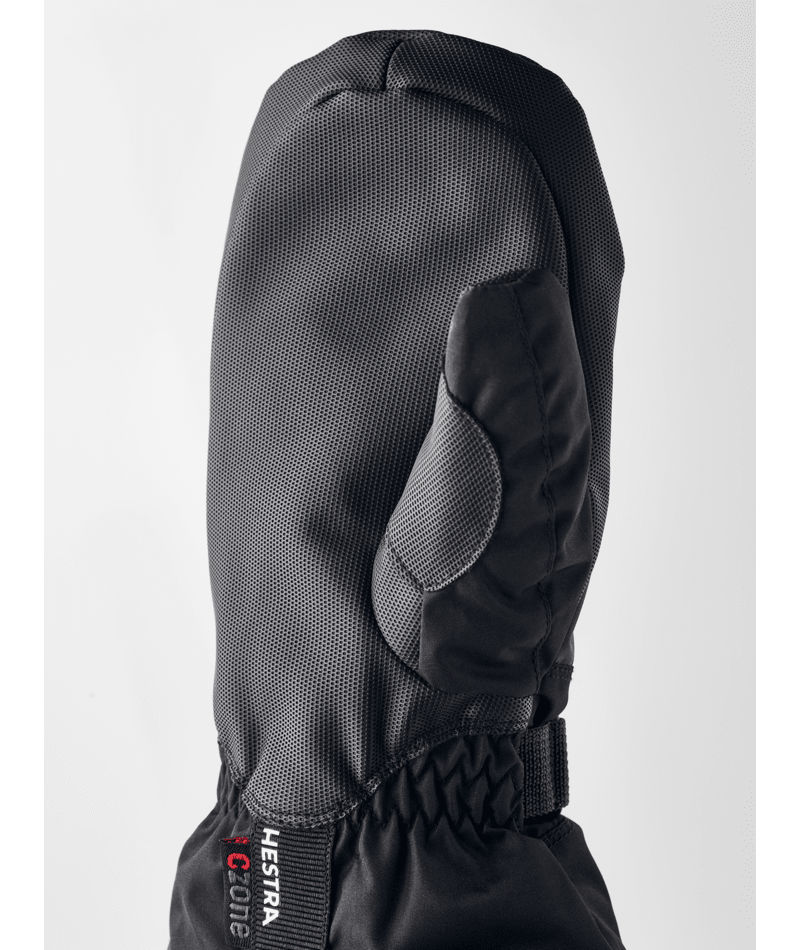 Kids' Hestra Gauntlet CZone Jr. Mitt - Graphite/Black - Hestra Mitts - alternate view 2