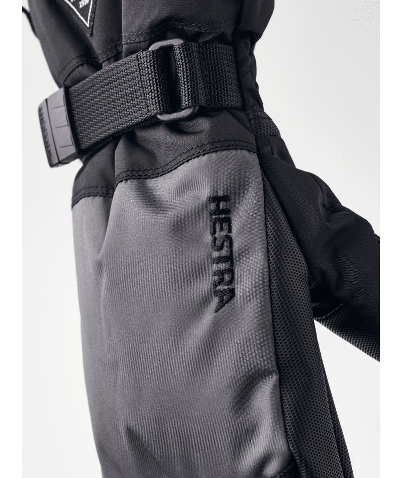 Kids' Hestra Gauntlet CZone Jr. Mitt - Graphite/Black - Hestra Mitts - alternate view 4