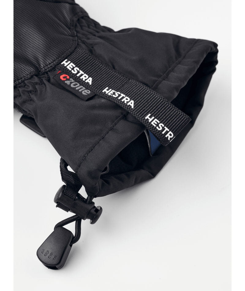 Kids' Hestra Gauntlet CZone Jr. Mitt - Graphite/Black - Hestra Mitts - alternate view 7