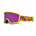 Giro Kids' Chico 2.0 Snow Goggle - Yellow Flowers/Amber Pink - Traditional Goggle