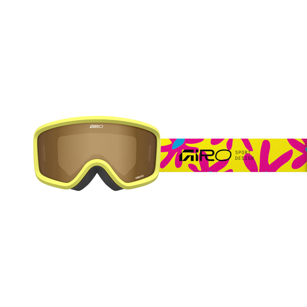 Giro Kids' Chico 2.0 AR40 Snow Goggle - Yellow Flowers/Amber Rose - Traditional Goggle