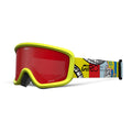 Giro Kids' Chico 2.0 Snow Goggle - Yellow Robot/Amber Scarlet - Traditional Goggle