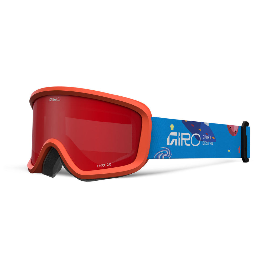 Giro Kids' Chico 2.0 Snow Goggle - Blue Rocket/Amber Scarlet - Traditional Goggle