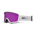 Giro Kids' Chico 2.0 Snow Goggle - White Stacked/Amber Pink - Traditional Goggle