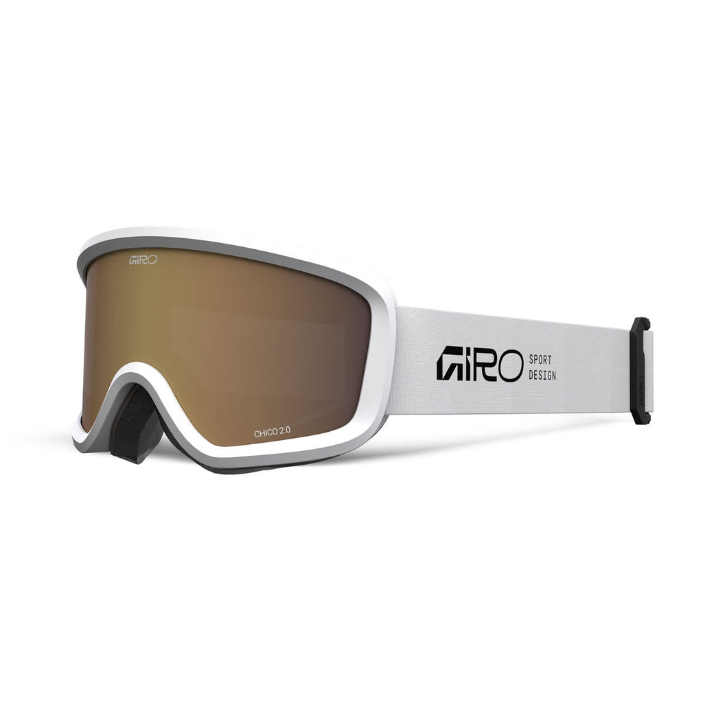 Giro Kids' Chico 2.0 AR40 Snow Goggle - White Stacked/Amber Rose - Traditional Goggle