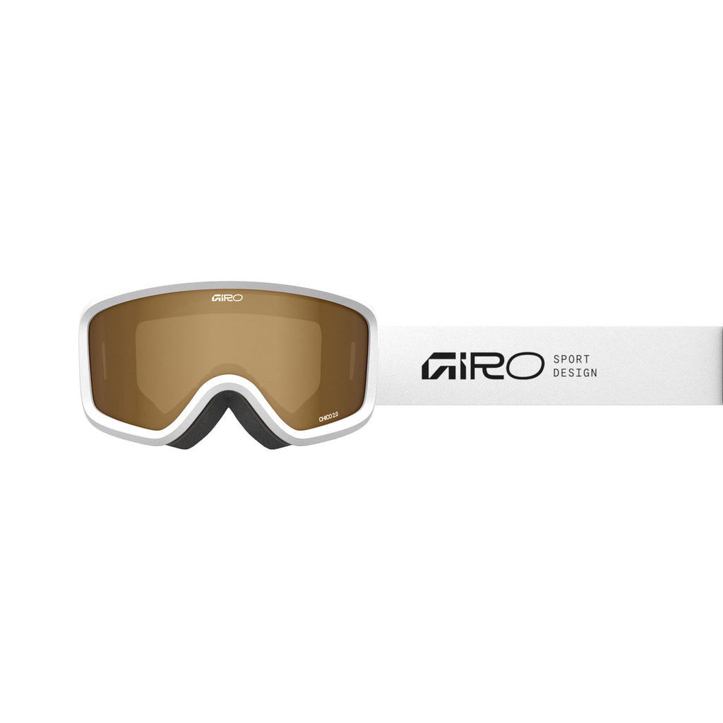 Giro Kids' Chico 2.0 AR40 Snow Goggle - White Stacked/Amber Rose - Traditional Goggle