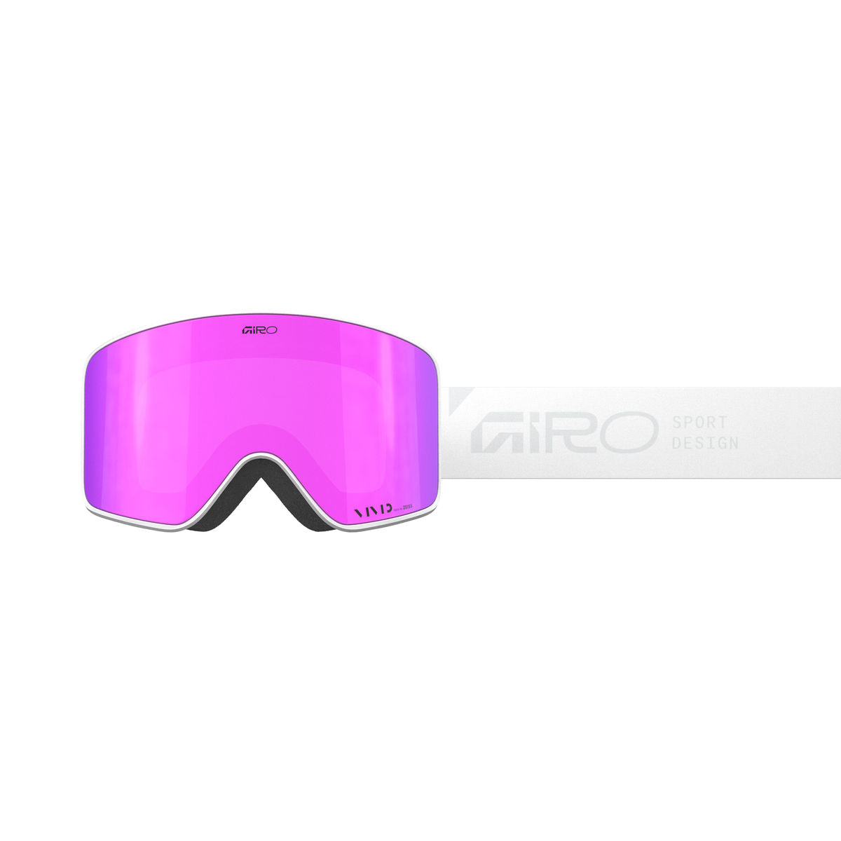 Giro Method Snow Goggle - White Stacked/Vivid Pink - Giro Traditional Goggle - alternate view 2