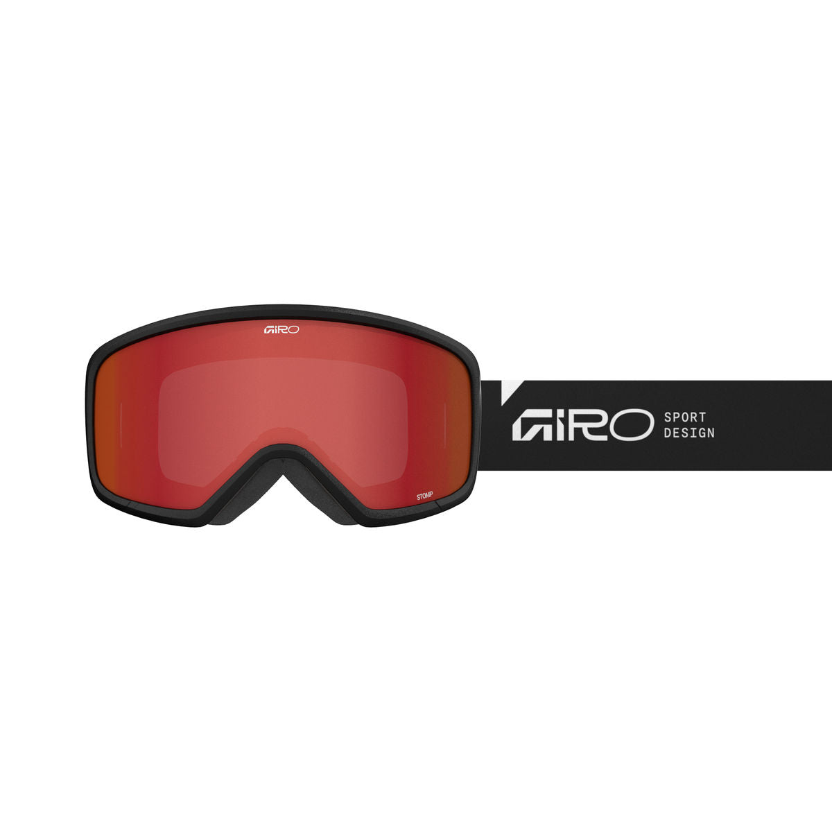 Giro Kids' Stomp Snow Goggle - Black Wordmark/Amber Scarlet - Giro Traditional Goggle - alternate view 2