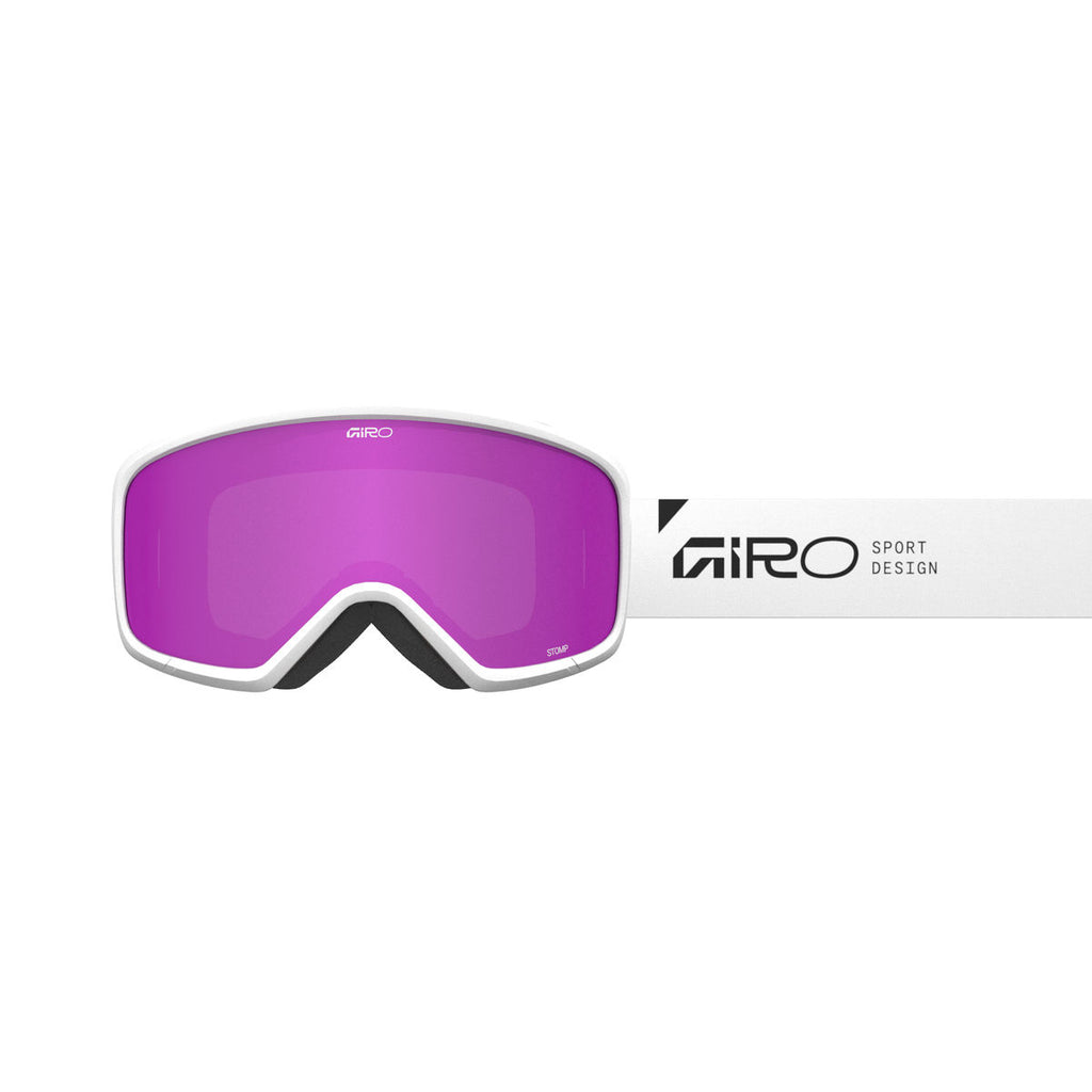 Giro Kids' Stomp Snow Goggle - White Wordmark/Amber Pink - Giro Traditional Goggle - alternate view 2