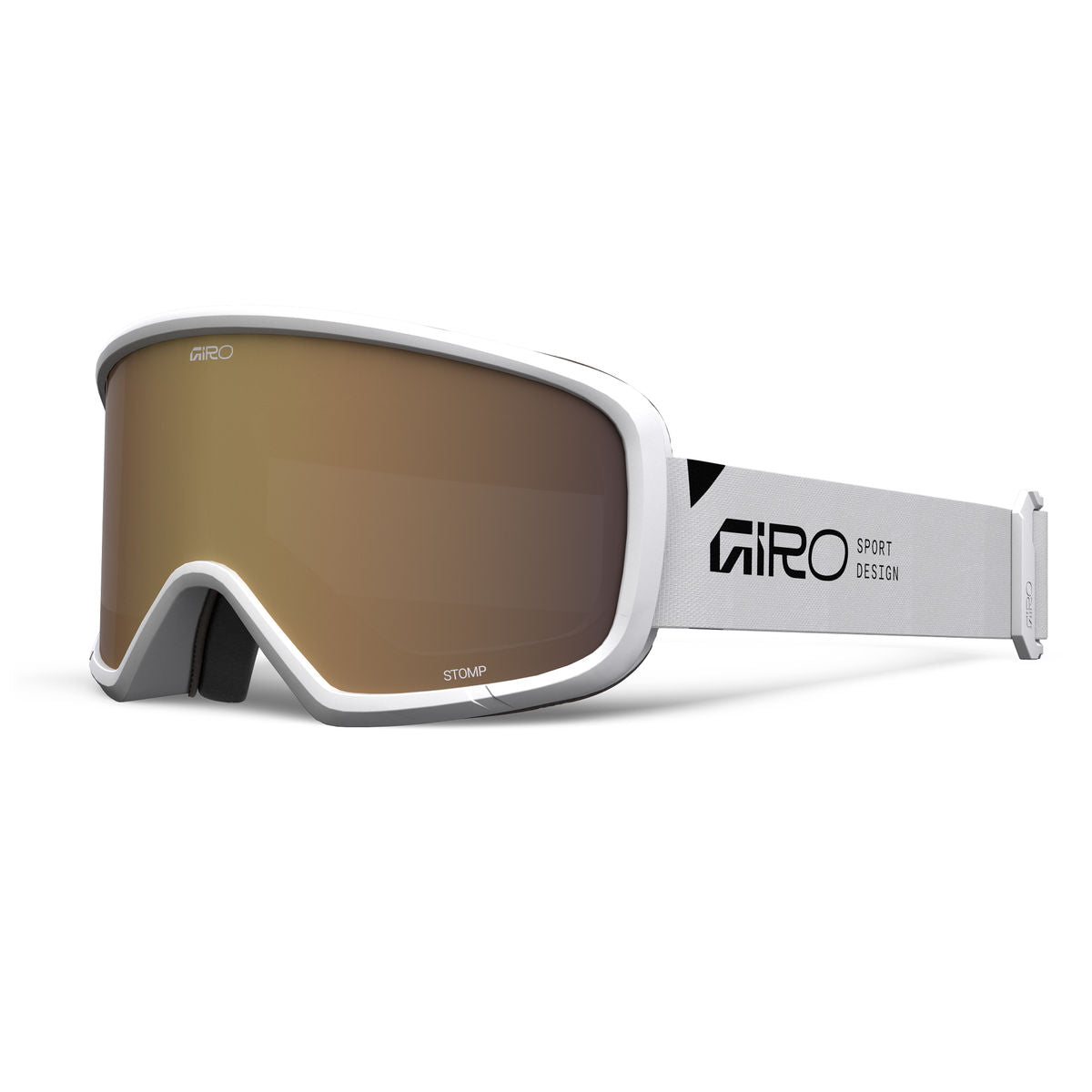 Giro Kids' Stomp AR40 Snow Goggle - White Wordmark/Amber Rose - Giro Traditional Goggle