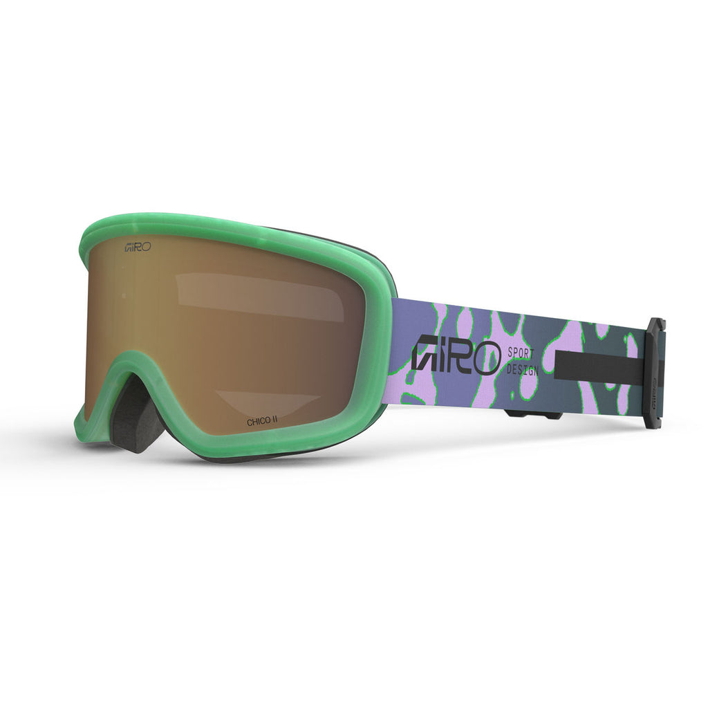 Giro Kids' Chico 2.0 AR40 Snow Goggle - Flo Green/Lavender/Amber Rose - Traditional Goggle