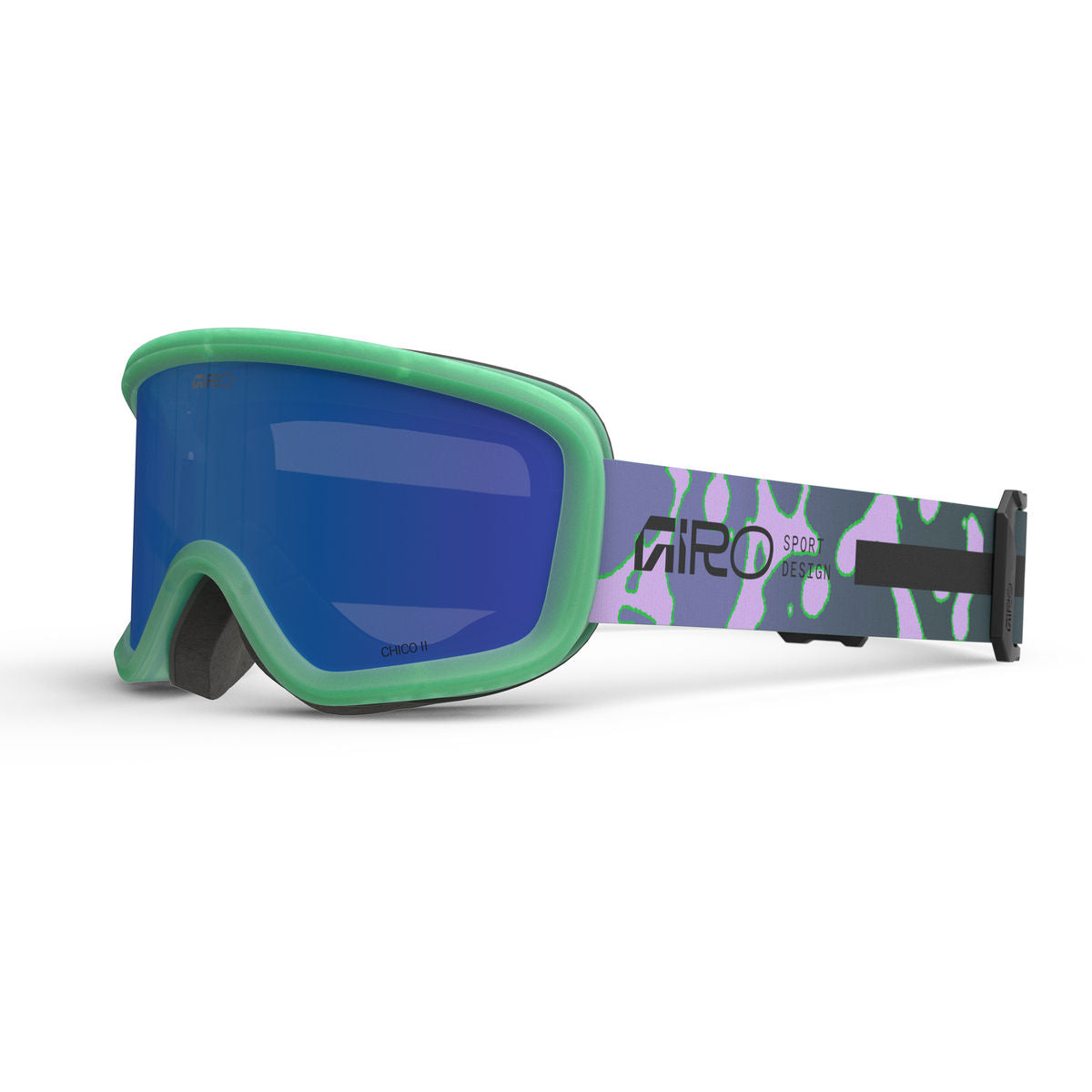 Giro Kids' Chico 2.0 Snow Goggle - Flo Green/Lavender/Grey Cobalt - Traditional Goggle