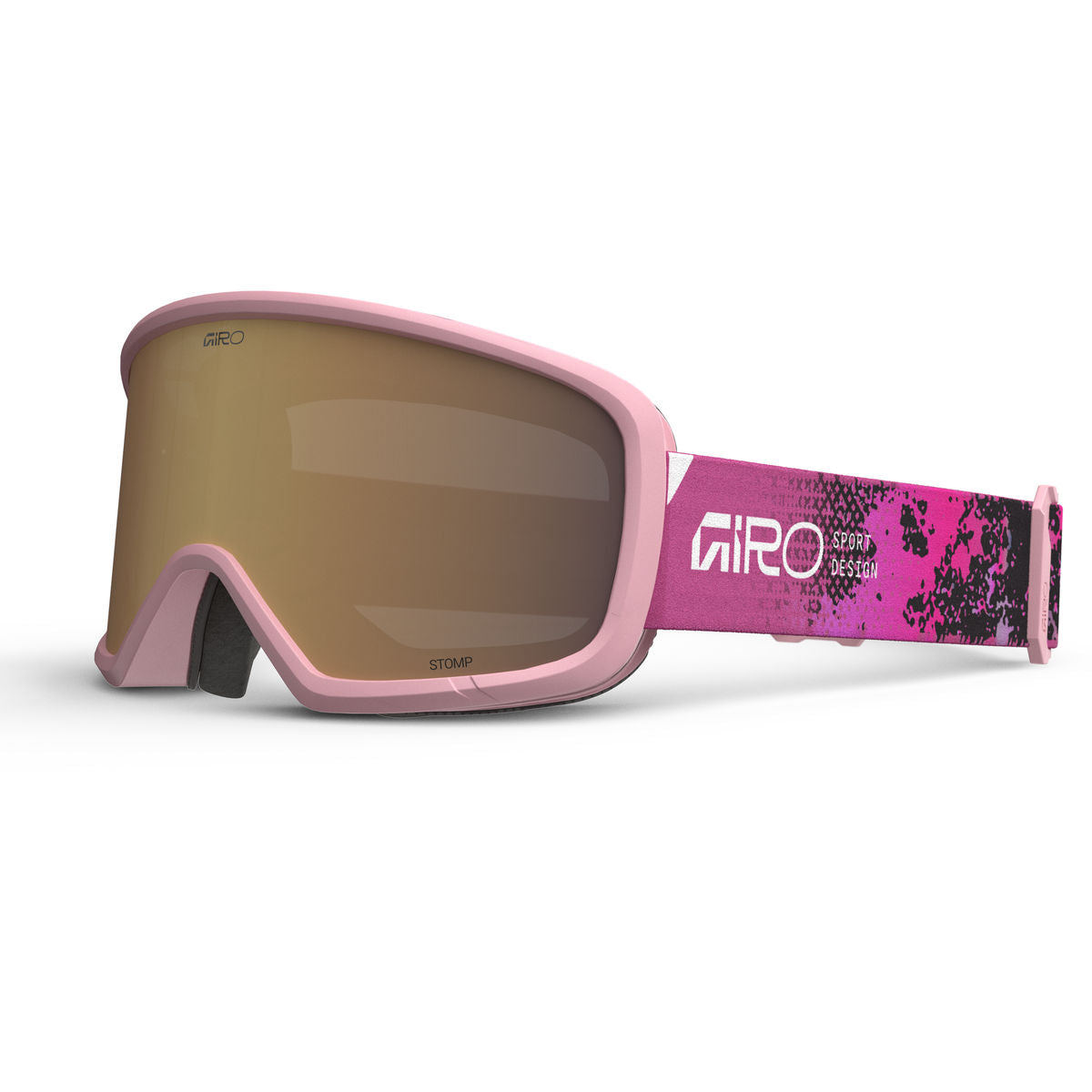 Giro Kids' Stomp AR40 Snow Goggle - Neon Pink/Amber Rose - Giro Traditional Goggle