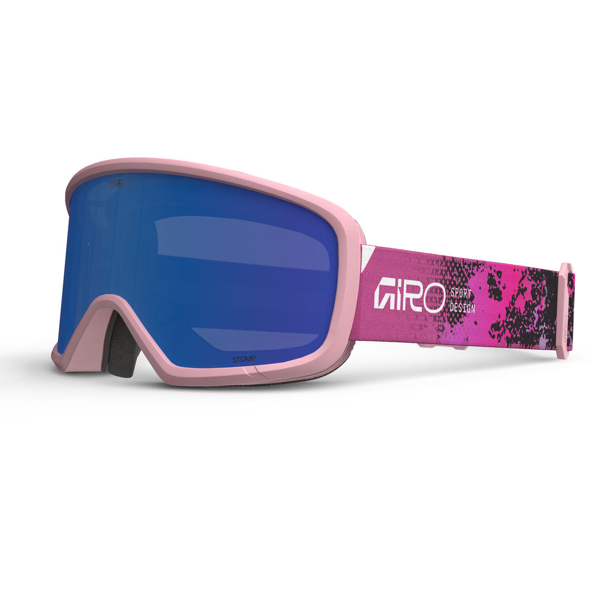 Giro Kids' Stomp Snow Goggle - Neon Pink/Grey Cobalt - Giro Traditional Goggle
