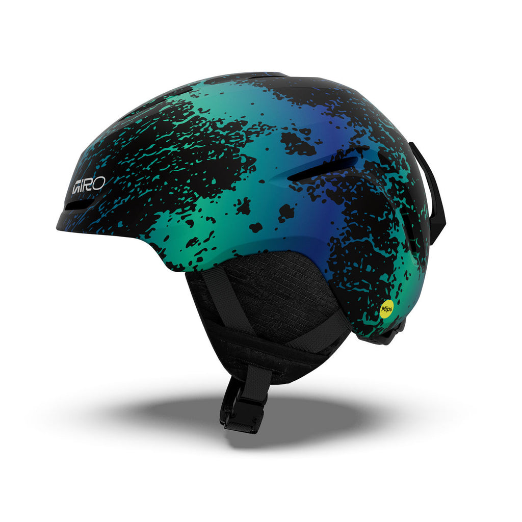 Giro Kids' Spur MIPS Snow Helmet - Blue/Green Surge - Giro Mips - alternate view 2