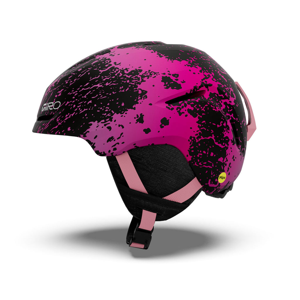 Giro Kids' Spur MIPS Snow Helmet - Neon Pink Surge - Giro Mips - alternate view 2