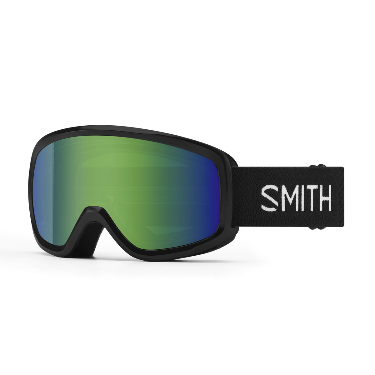 Smith Kids' Snowday Snow Goggle - Black / Green Sol-X Mirror - Smith Traditional Goggle