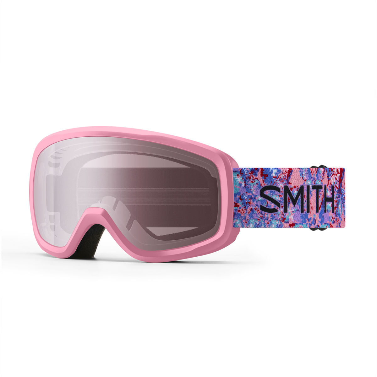 Smith Kids' Snowday Snow Goggle - Bright Pink LoFi Butterfly / Ignitor Mirror - Smith Traditional Goggle