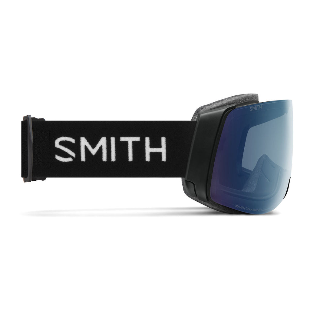 Smith 4D MAG Snow Goggle - Black / ChromaPop Everyday Blue Mirror - Smith MAG Goggle - alternate view 4