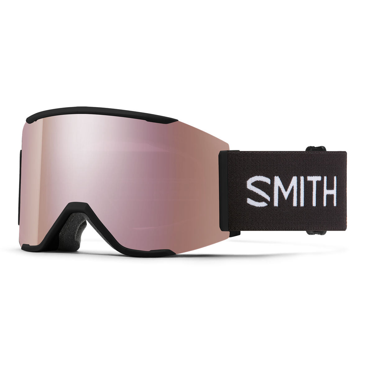 Smith Squad MAG Snow Goggle - Black / ChromaPop Everyday Rose Gold Mirror - Smith MAG Goggle
