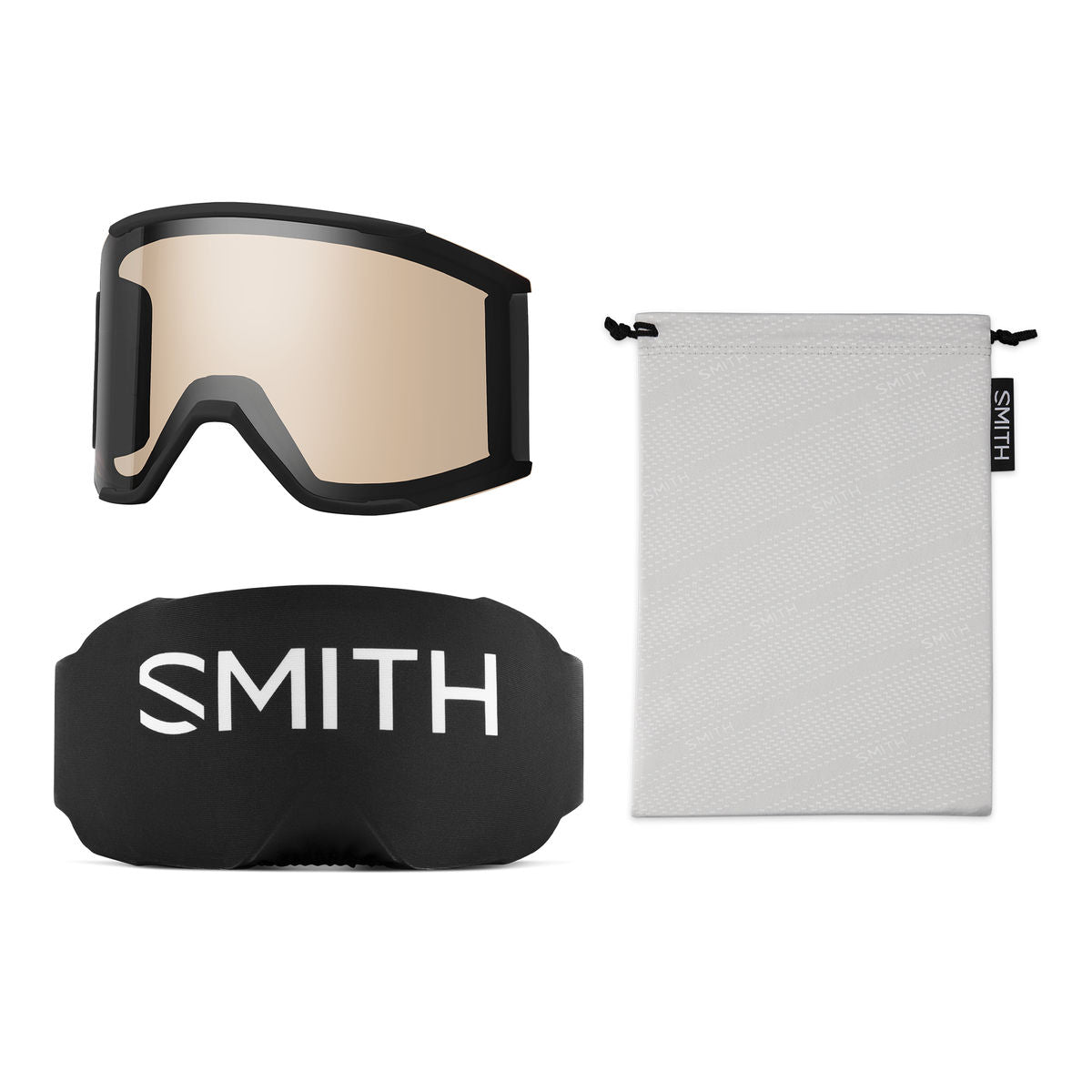 Smith Squad MAG Snow Goggle - Black / ChromaPop Sun Green Mirror - Smith MAG Goggle - alternate view 2