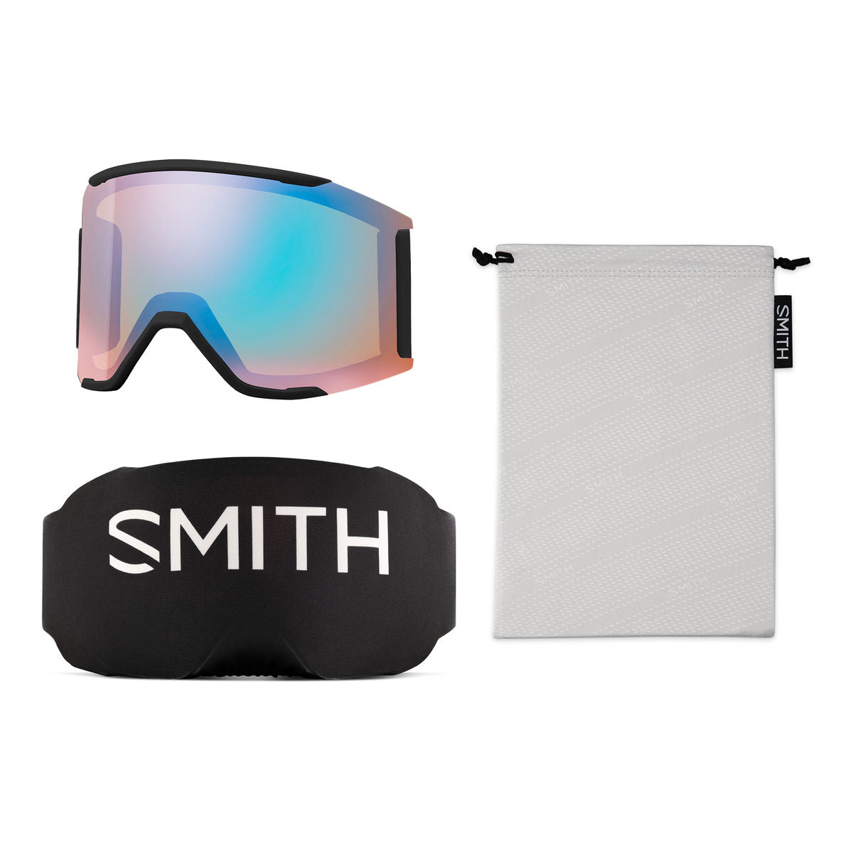 Smith Squad MAG Snow Goggle - Black / ChromaPop Everyday Green Mirror - Smith MAG Goggle - alternate view 2