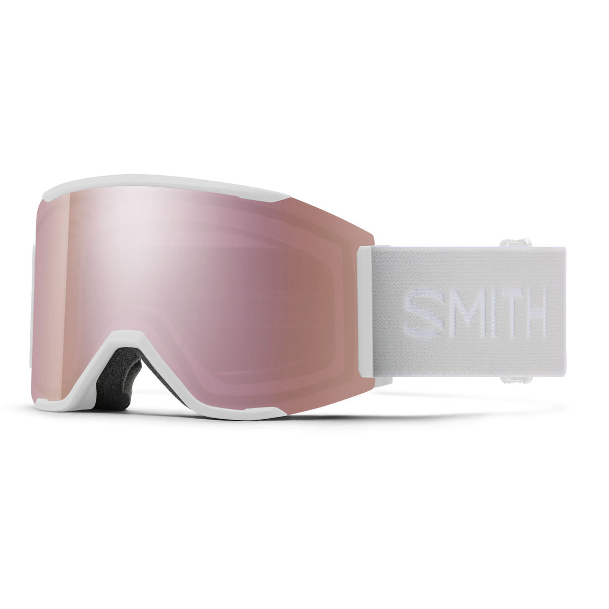 Smith Squad MAG Snow Goggle - White Vapor / ChromaPop Everyday Rose Gold Mirror - Smith MAG Goggle