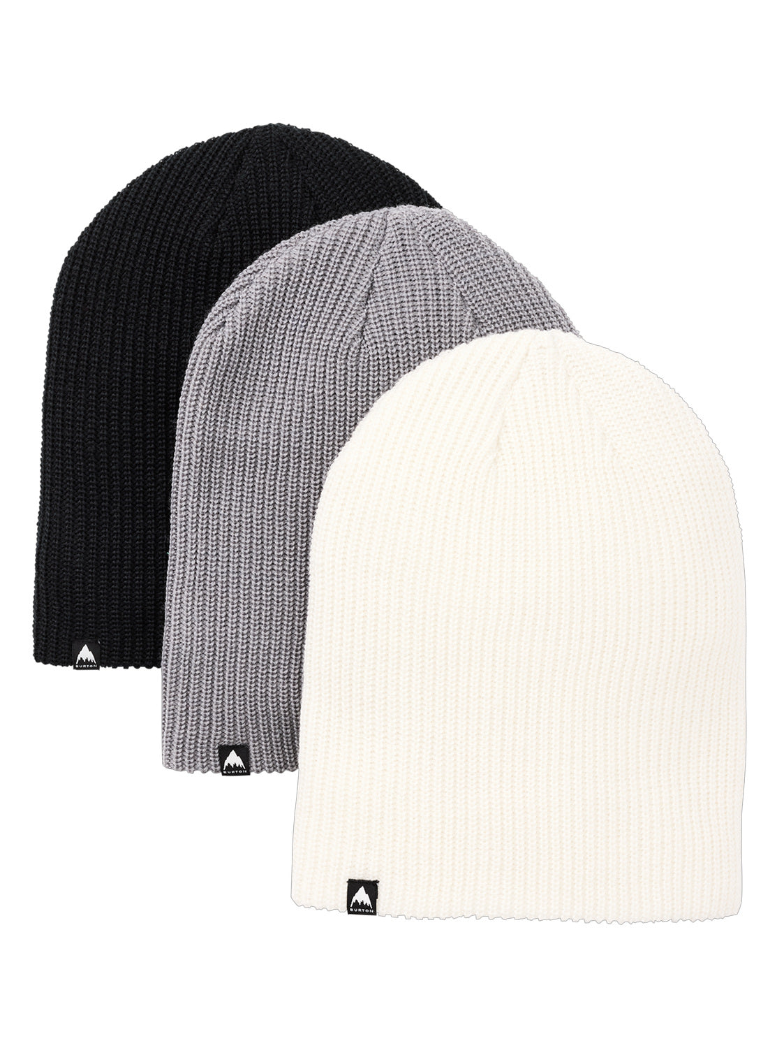 Burton Recycled DND Beanie (3 Pack) - True Black Sharkskin Stout White OS