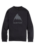 Men's Burton Oak Crewneck Pullover - True Black Heather - Burton Crew Neck Apparel