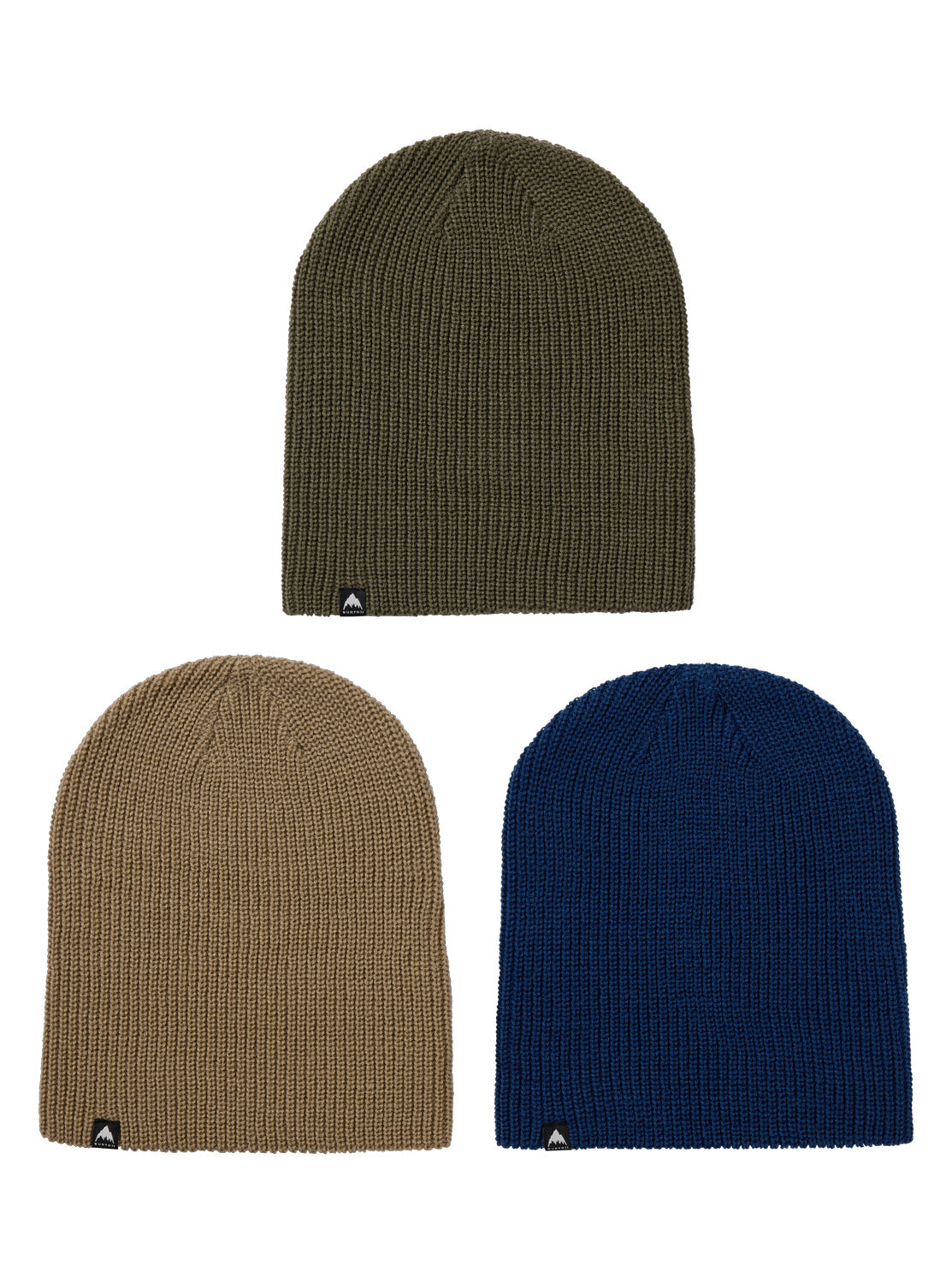 Burton Recycled DND Beanie (3 Pack) - Nightfall Summit Taupe Forest Moss OS