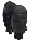 Kids' Burton Treeline Leather Mittens - True Black - Burton Mitts