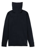 Men's Burton Midweight Base Layer Long Neck Shirt - True Black - Burton Crew Neck Base