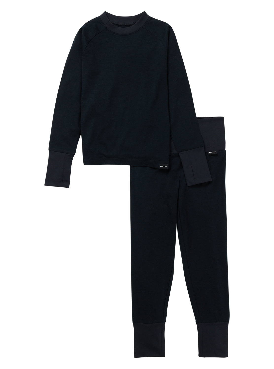 Kids' & Toddlers' Burton Merino Wool Base Layer Set - True Black