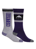 Kids' Burton Weekend Midweight Socks 2-Pack - Imperial Purple - Burton Socks Sets
