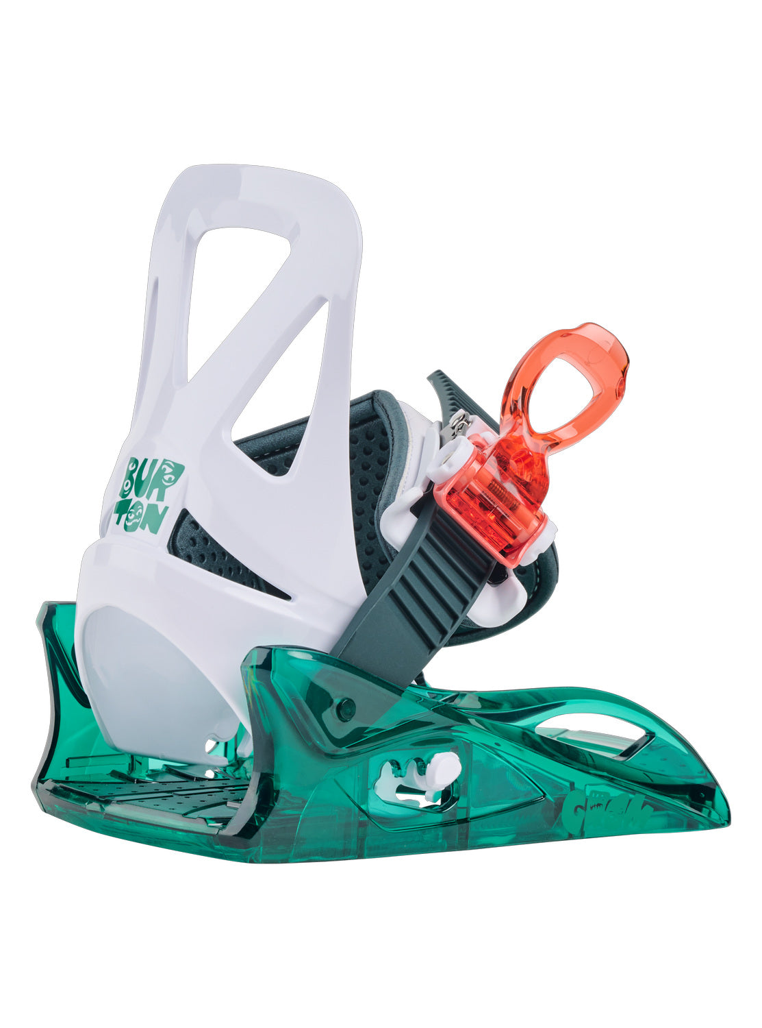Kids' Burton Mini Grom Disc Snowboard Bindings - Green Multi S