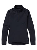 Women's Burton Heavyweight X Base Layer Quarter-Zip Shirt - True Black - Burton Quarter Pullover Base