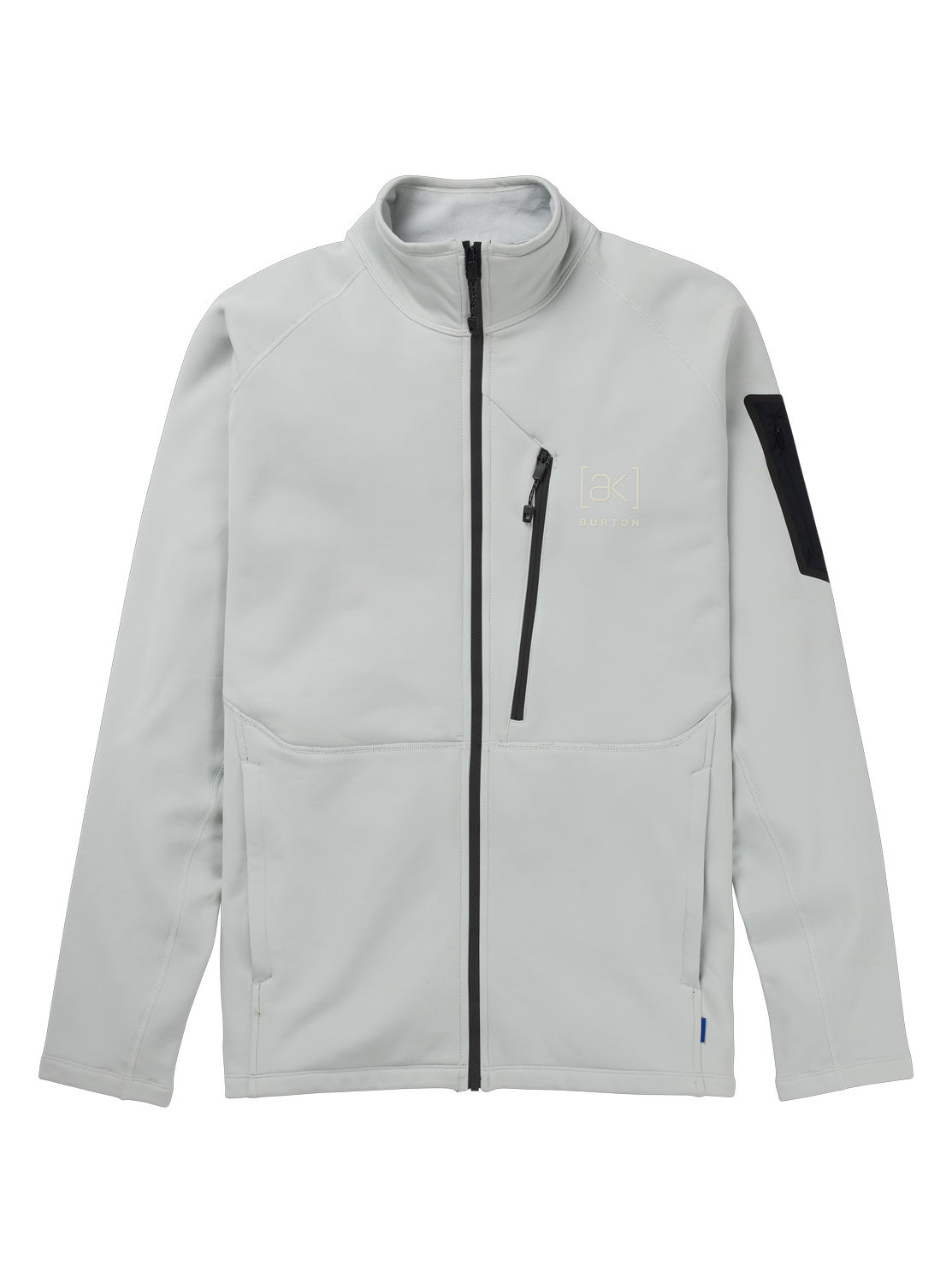Men's Burton [ak] Baker Stretch Full-Zip Fleece - Gray Cloud