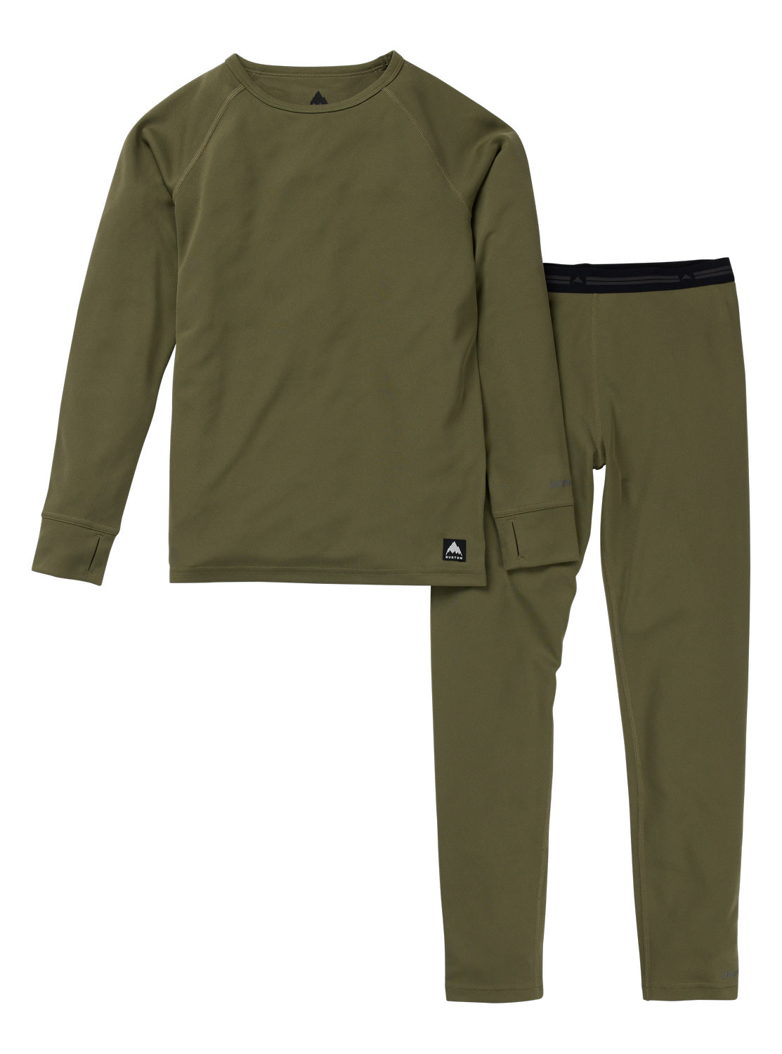 Kids' Burton Lightweight Base Layer Set - Forest Moss