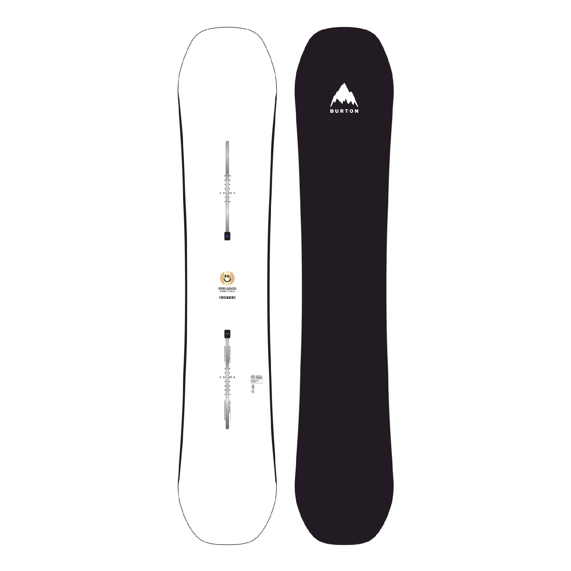 Women's Burton Feelgood Flying V Snowboard - White - Burton All Mountain