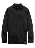 Men's Burton Heavyweight X Base Layer Quarter-Zip Shirt - True Black - Burton Quarter Pullover Base