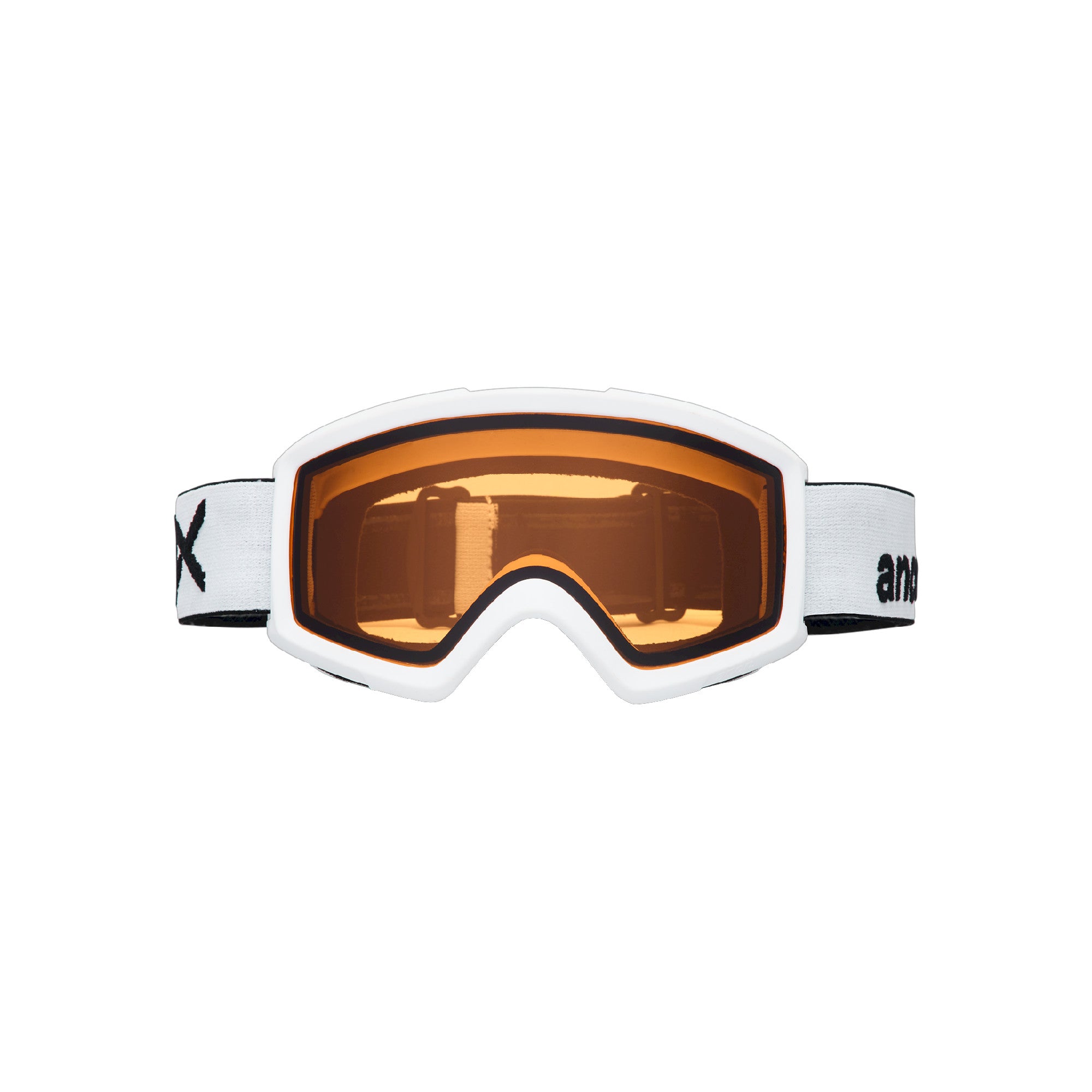 Anon Helix 2.0 Goggles (Non-Mirror) - White Amber OS Low Bridge - Anon Traditional Goggle