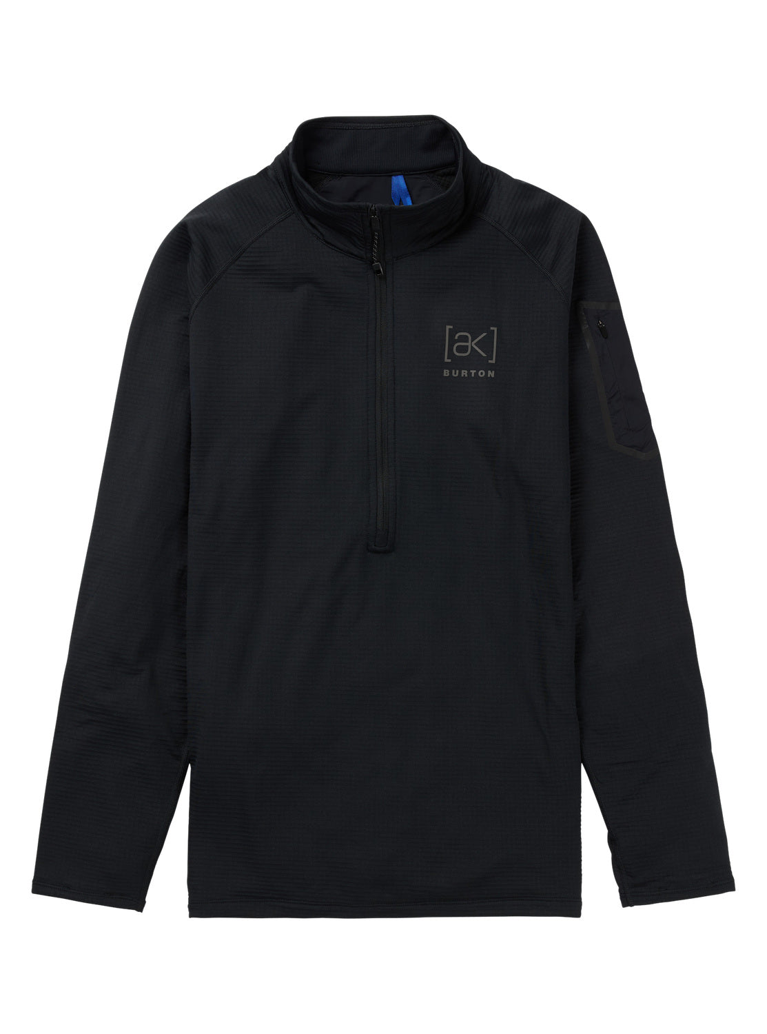 Men's Burton [ak] Helium Grid Half-Zip Fleece - True Black