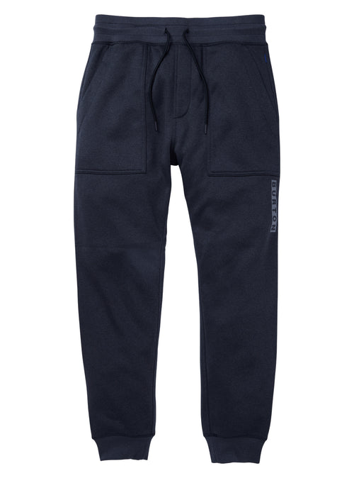 Men's Burton Oak Fleece Pants - True Black Heather '26 - Burton Pants Apparel