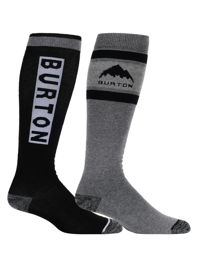 Men's Burton Weekend Midweight Socks (2 Pack) - True Black