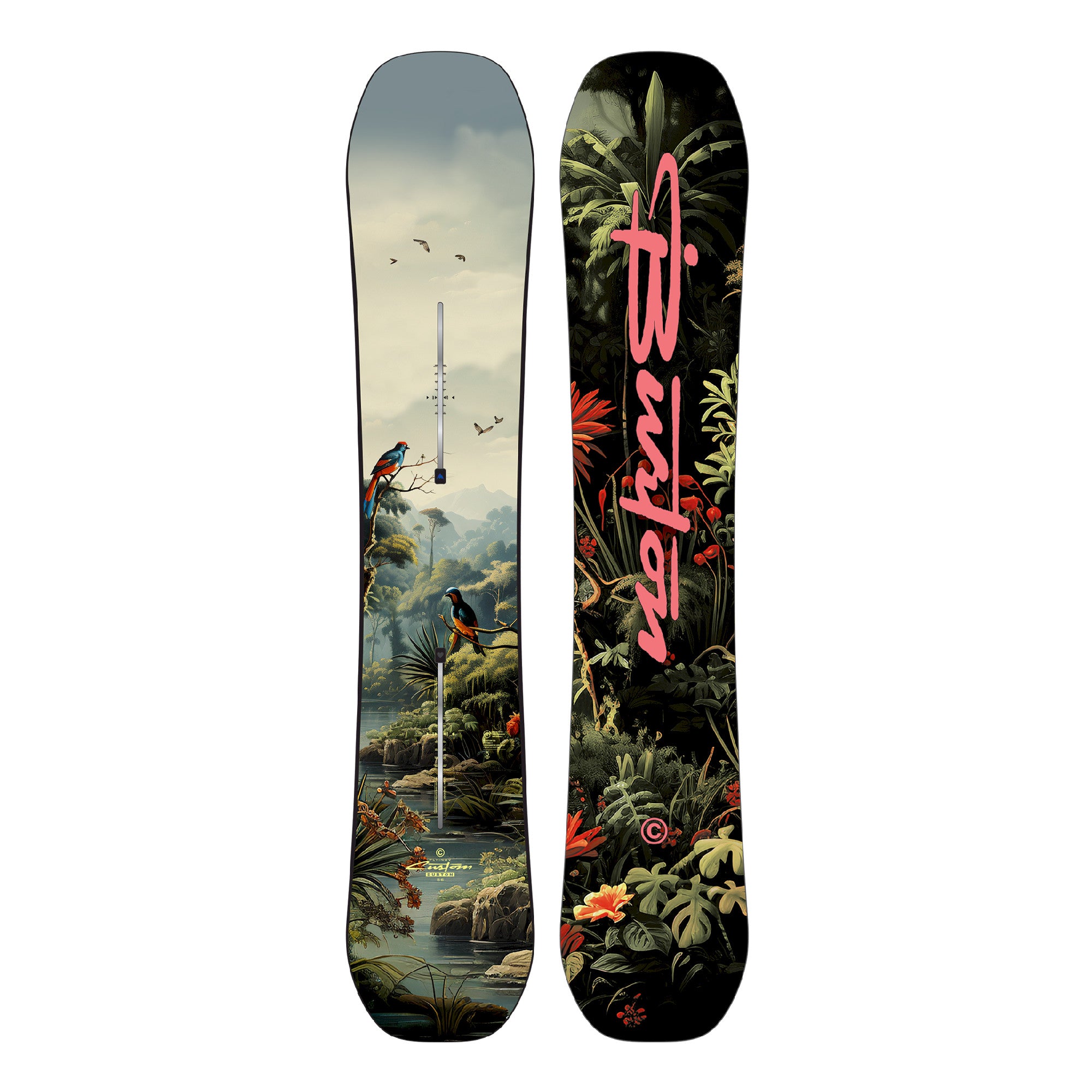 Men's Burton Custom Flying V Snowboard - Jungle - Burton All Mountain